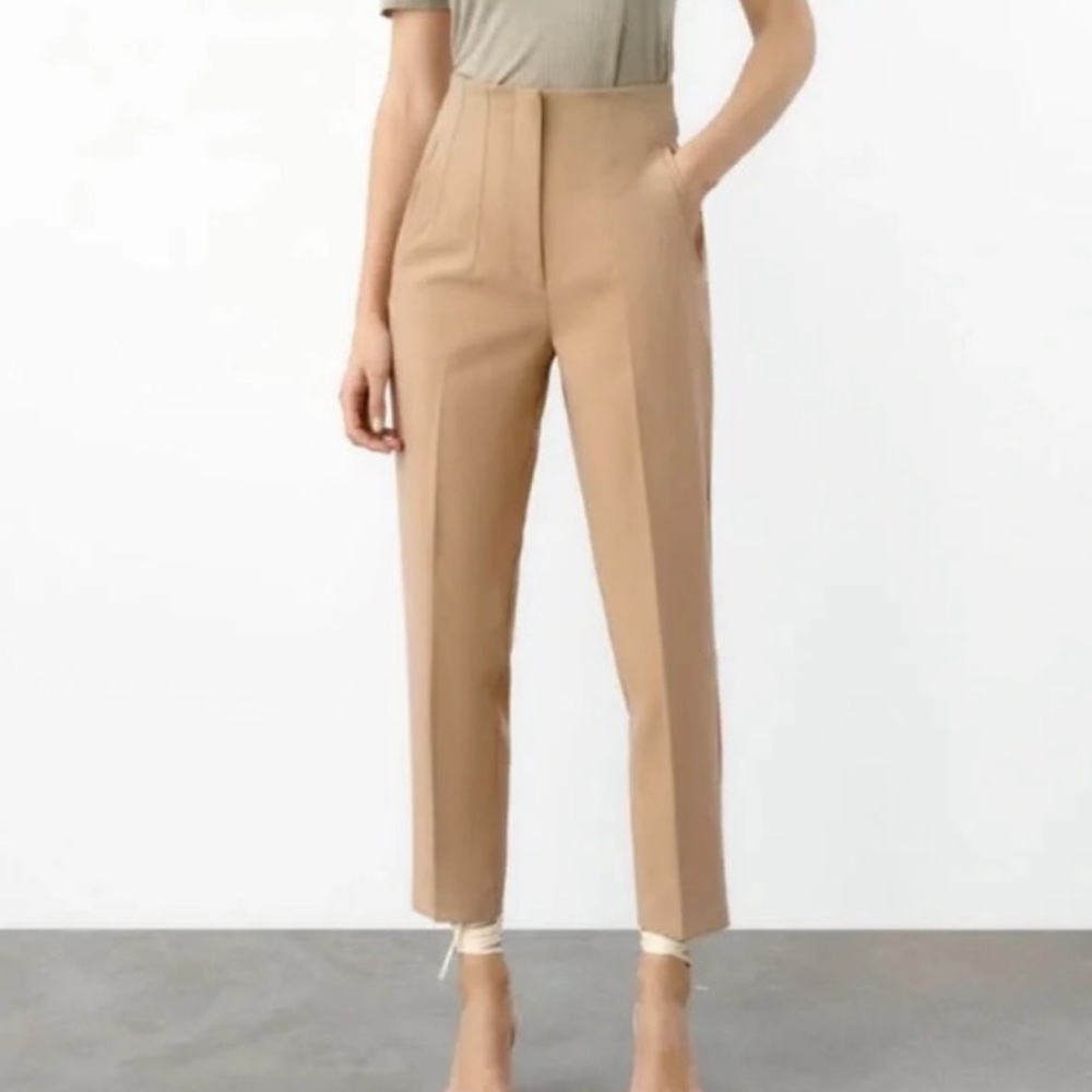 Zara High-Waisted Tailored Trousers